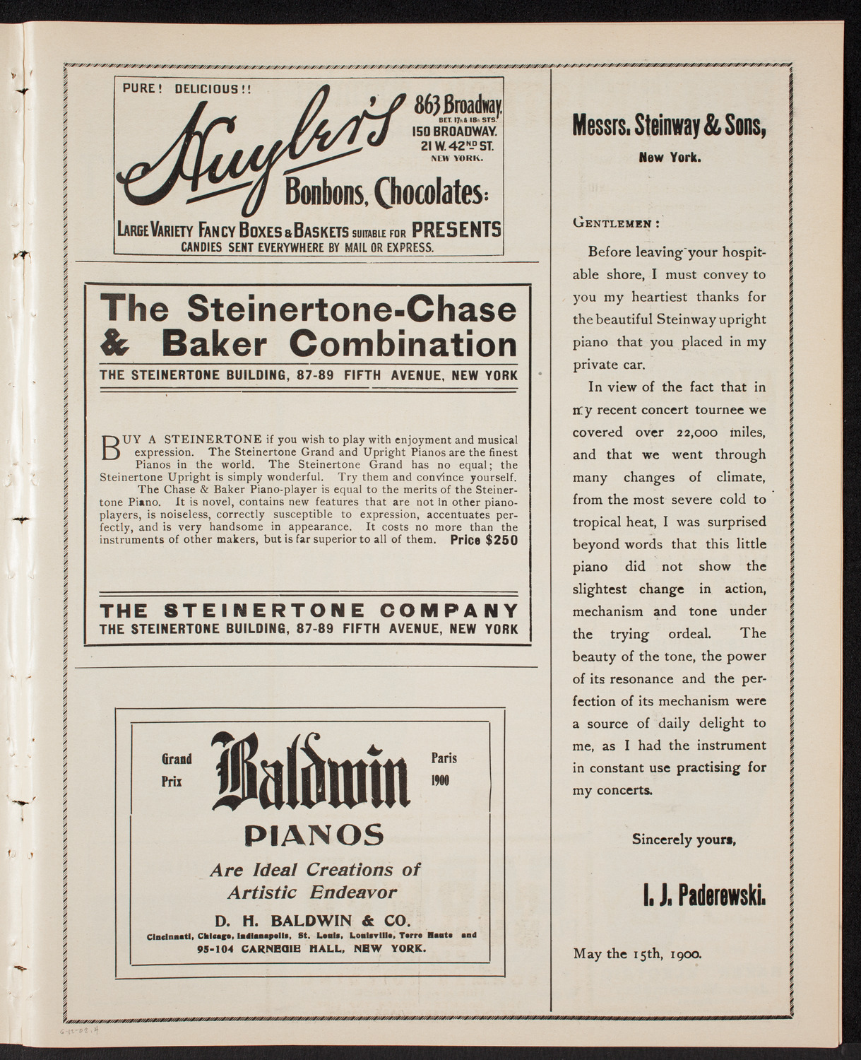 Graduation: New York Law School, June 12, 1902, program page 7