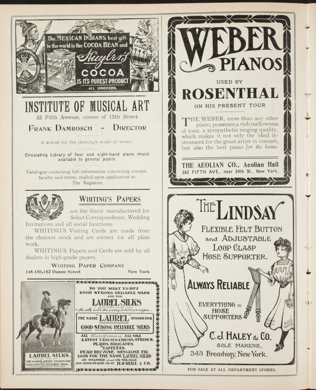 New York Philharmonic, January 4, 1907, program page 6