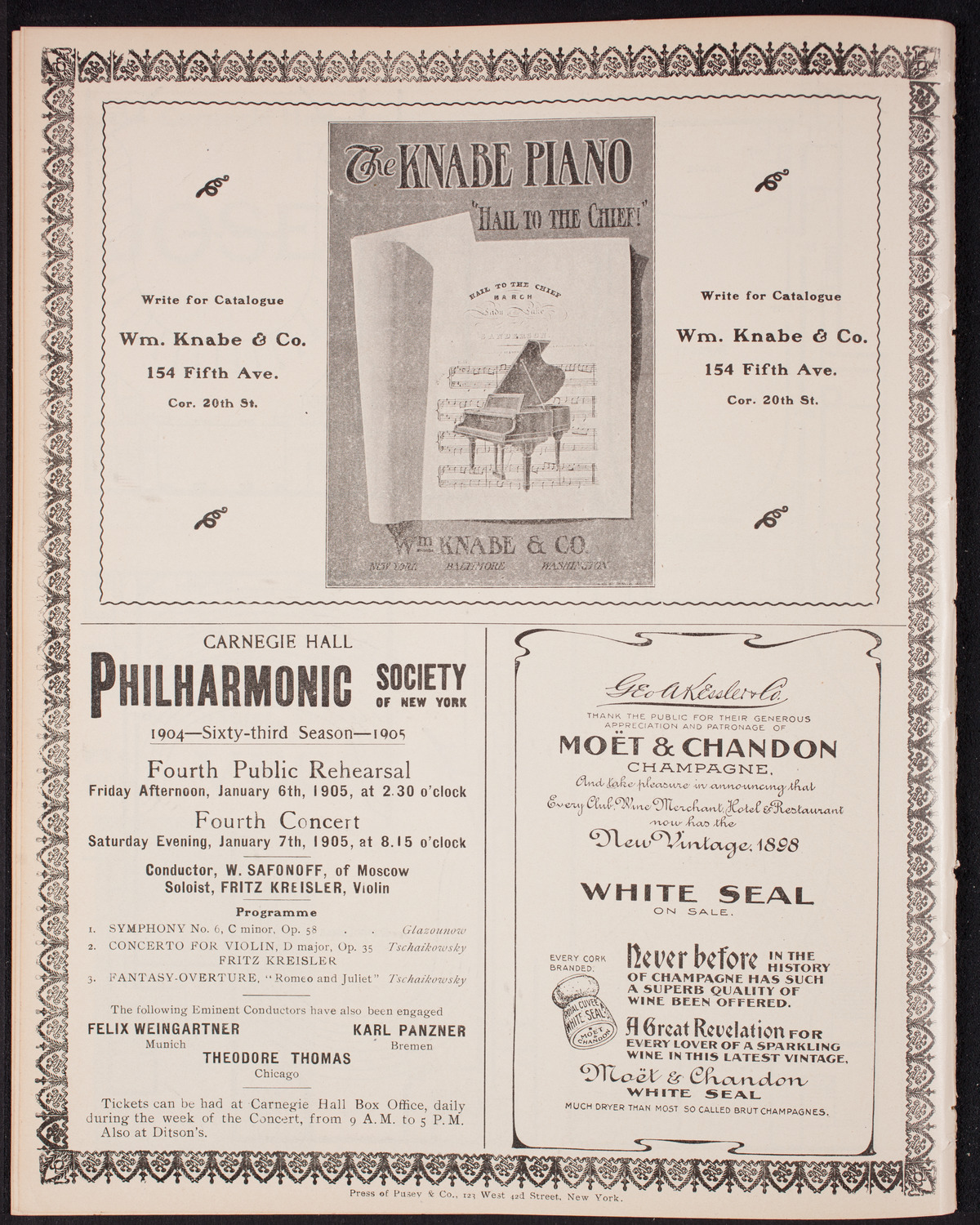 Meeting: Gaelic League of the State of New York, December 18, 1904, program page 12