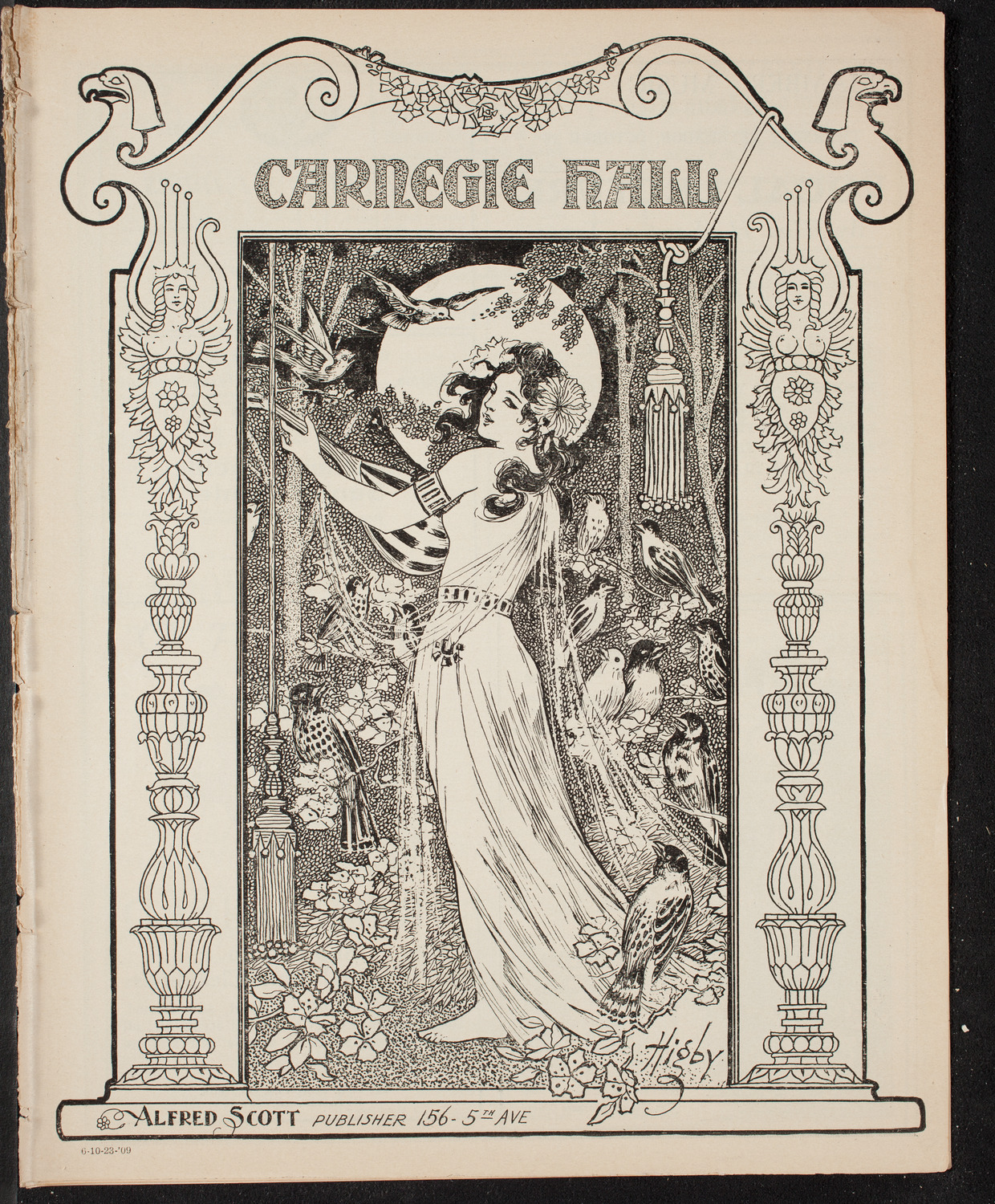 Fritz Kreisler, Violin, October 23, 1909, program page 1