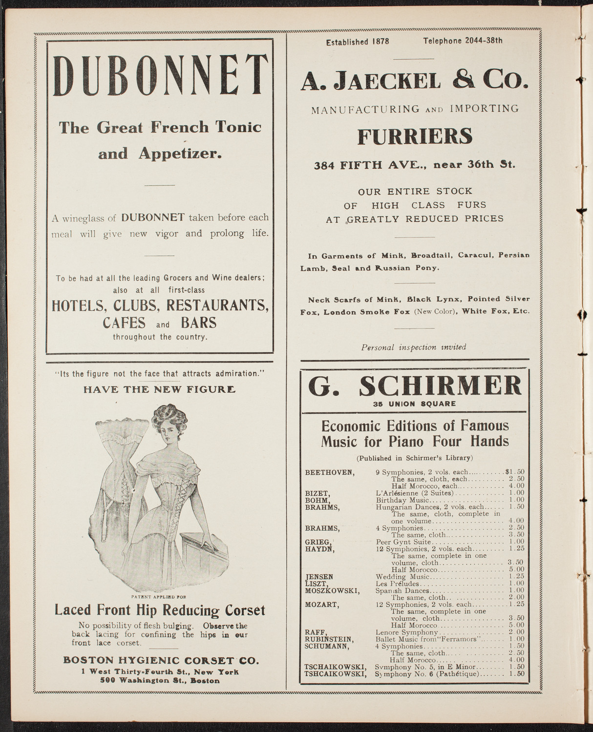 The Civic Forum, March 8, 1908, program page 8