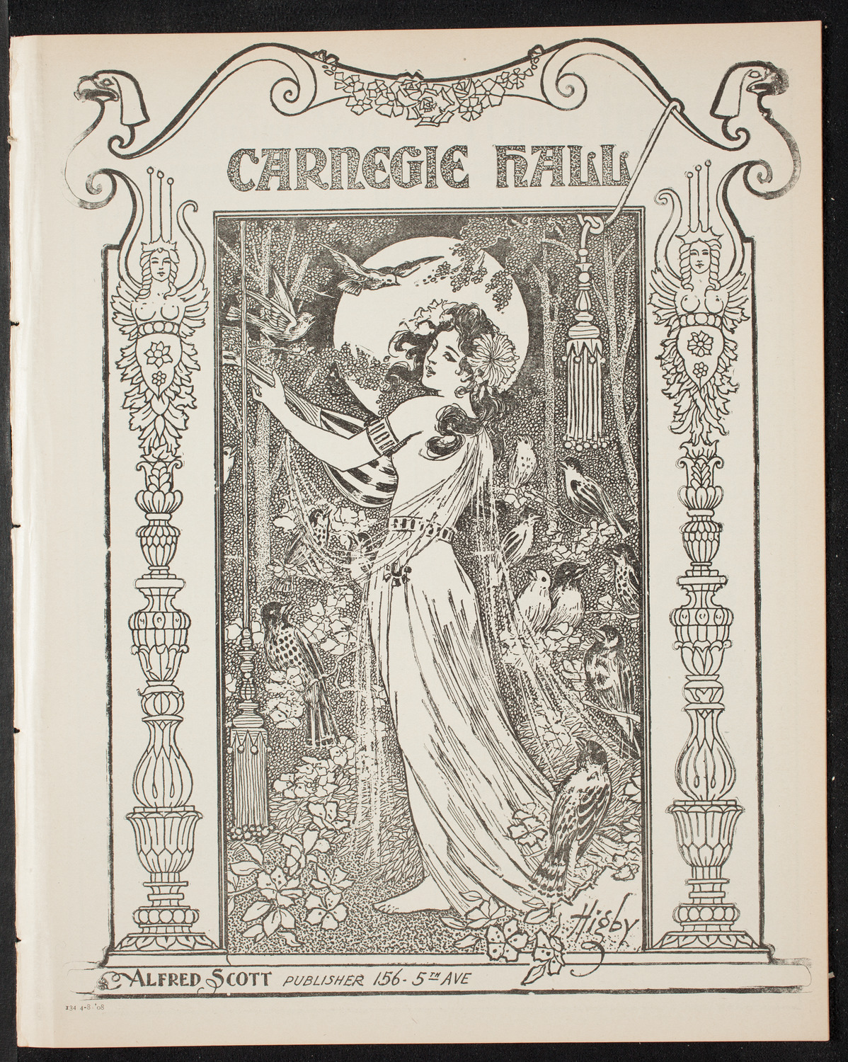 People's Choral Union, April 8, 1908, program page 1