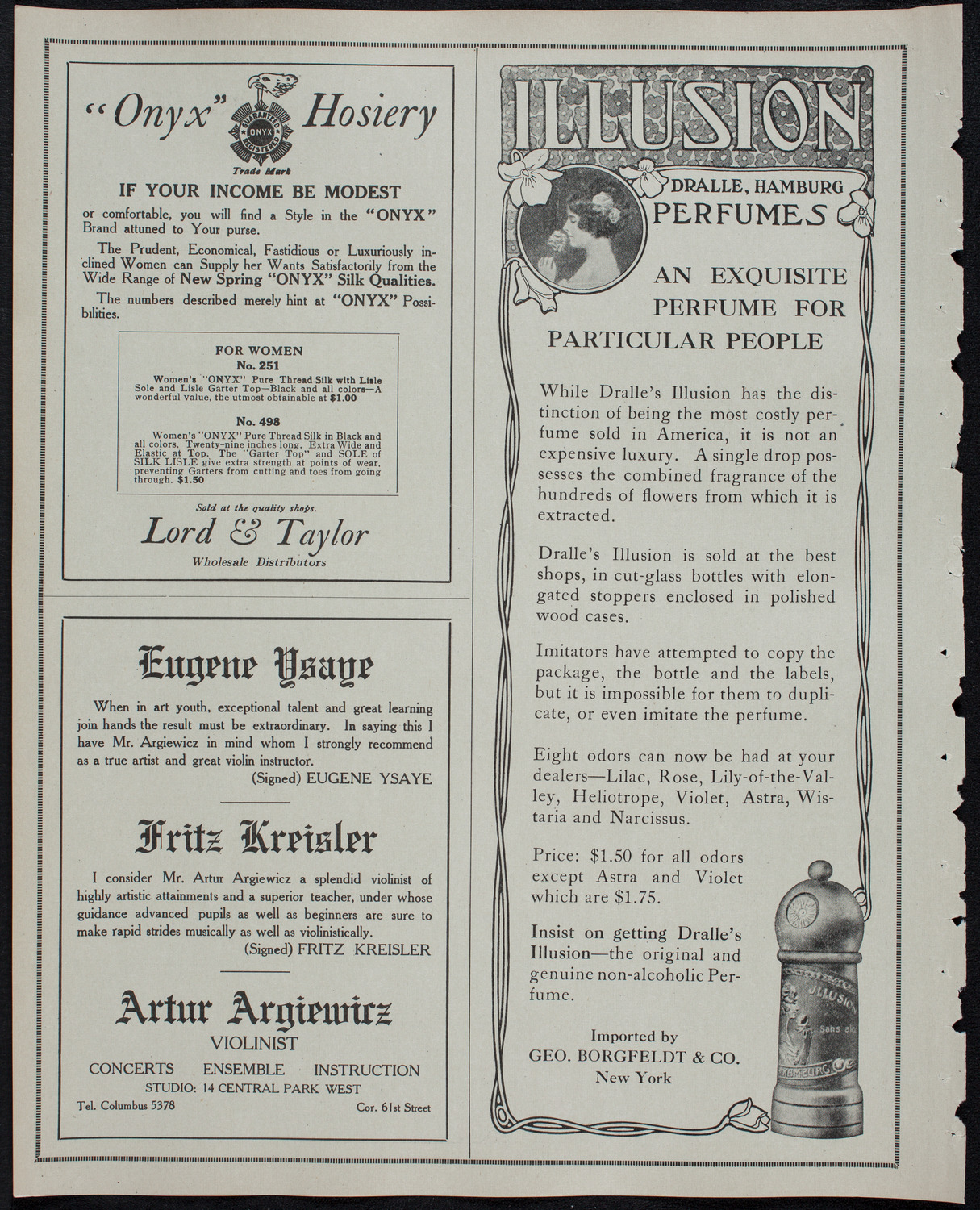 New York Philharmonic, January 30, 1913, program page 8