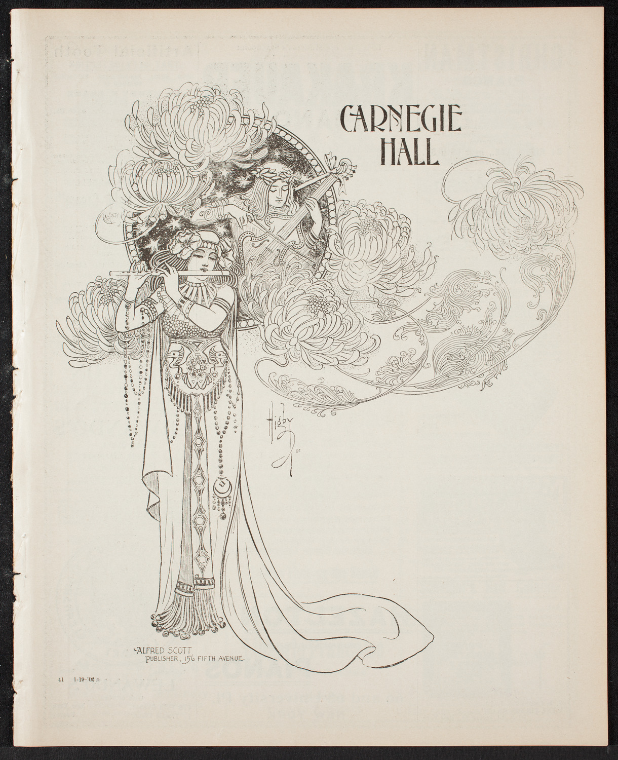 Lillian Blauvelt and Charles Gregorowitsch, January 19, 1902, program page 1