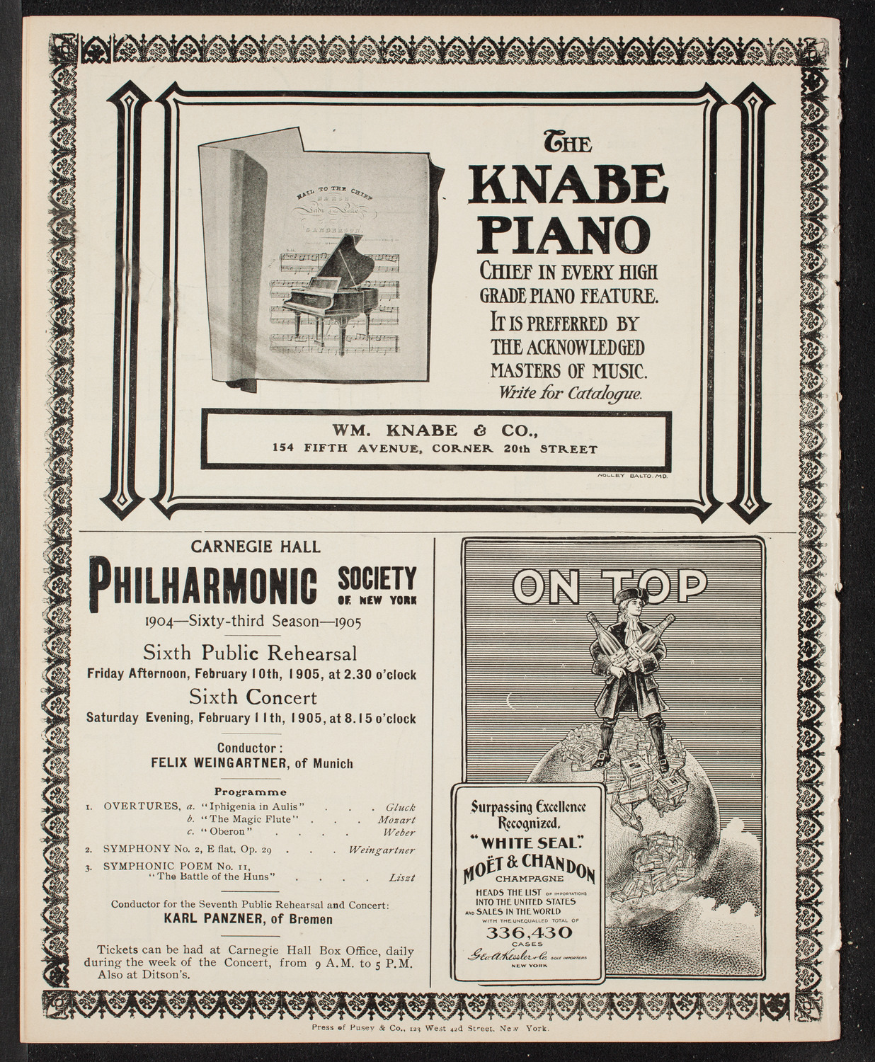 New York Banks' Glee Club, February 9, 1905, program page 12