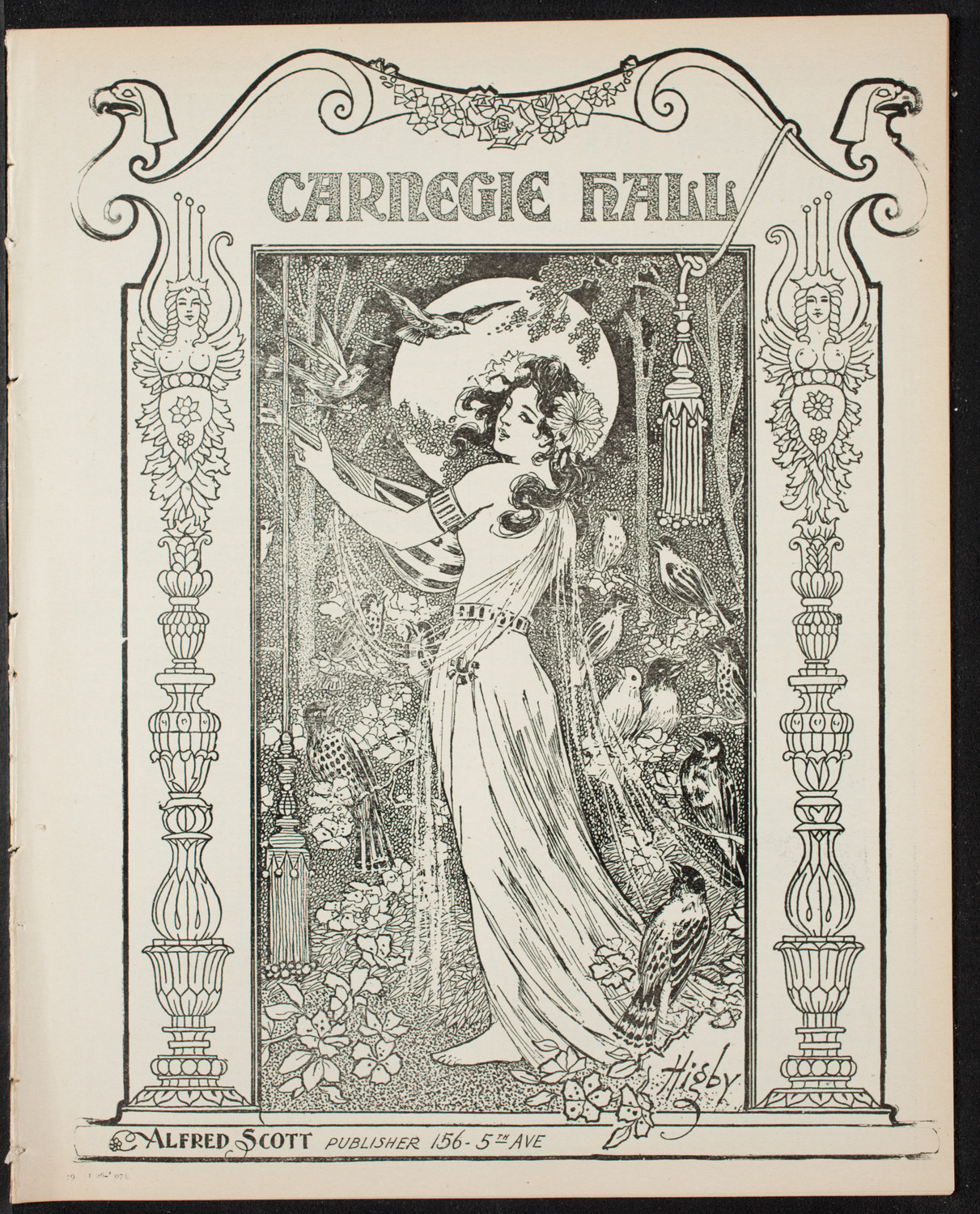 New York Philharmonic, January 26, 1907, program page 1