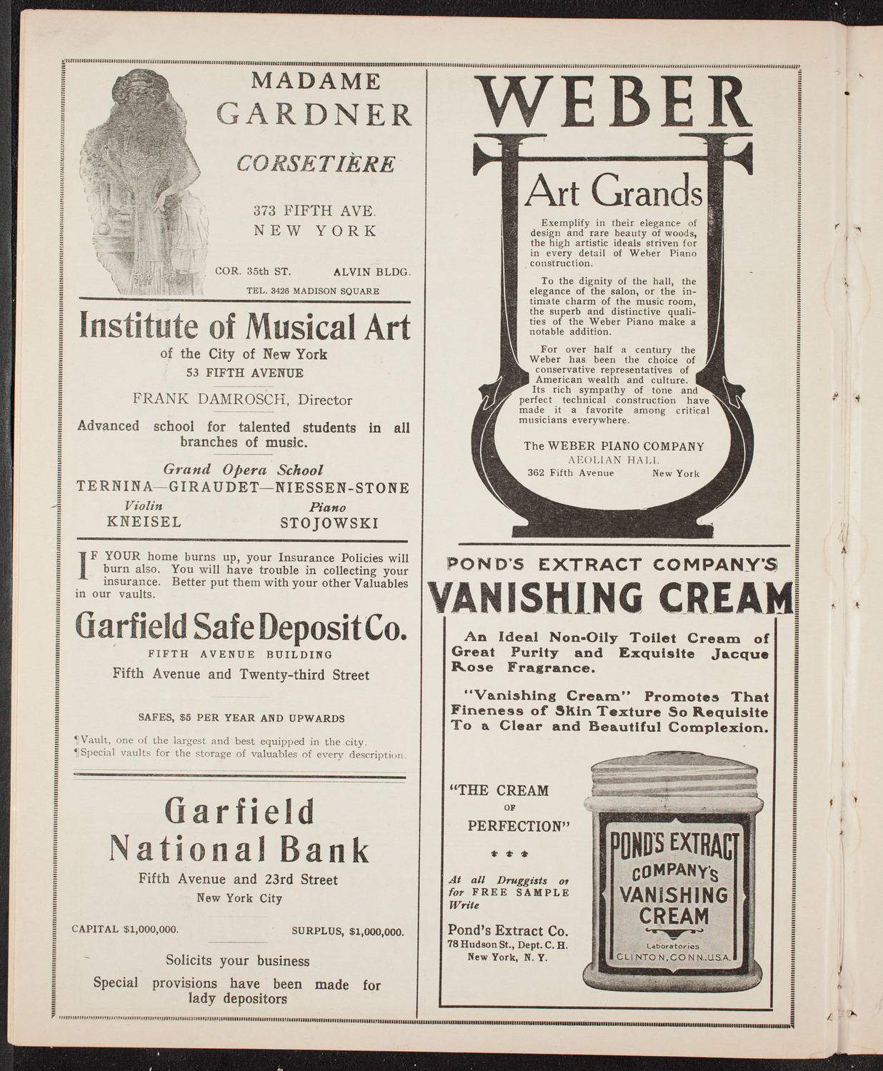 New York Philharmonic, March 4, 1910, program page 6
