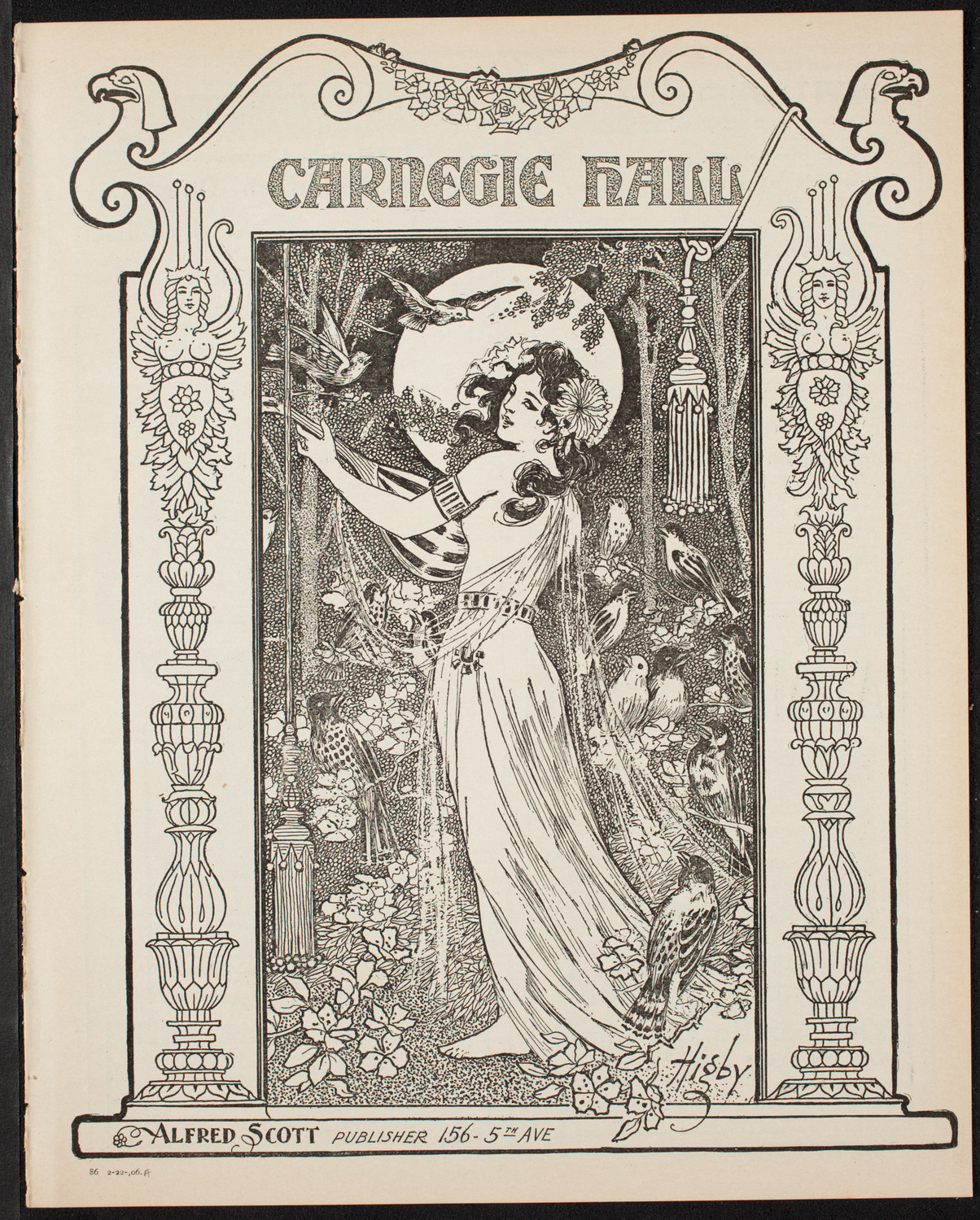 Volpe Symphony Society of New York, February 22, 1906, program page 1