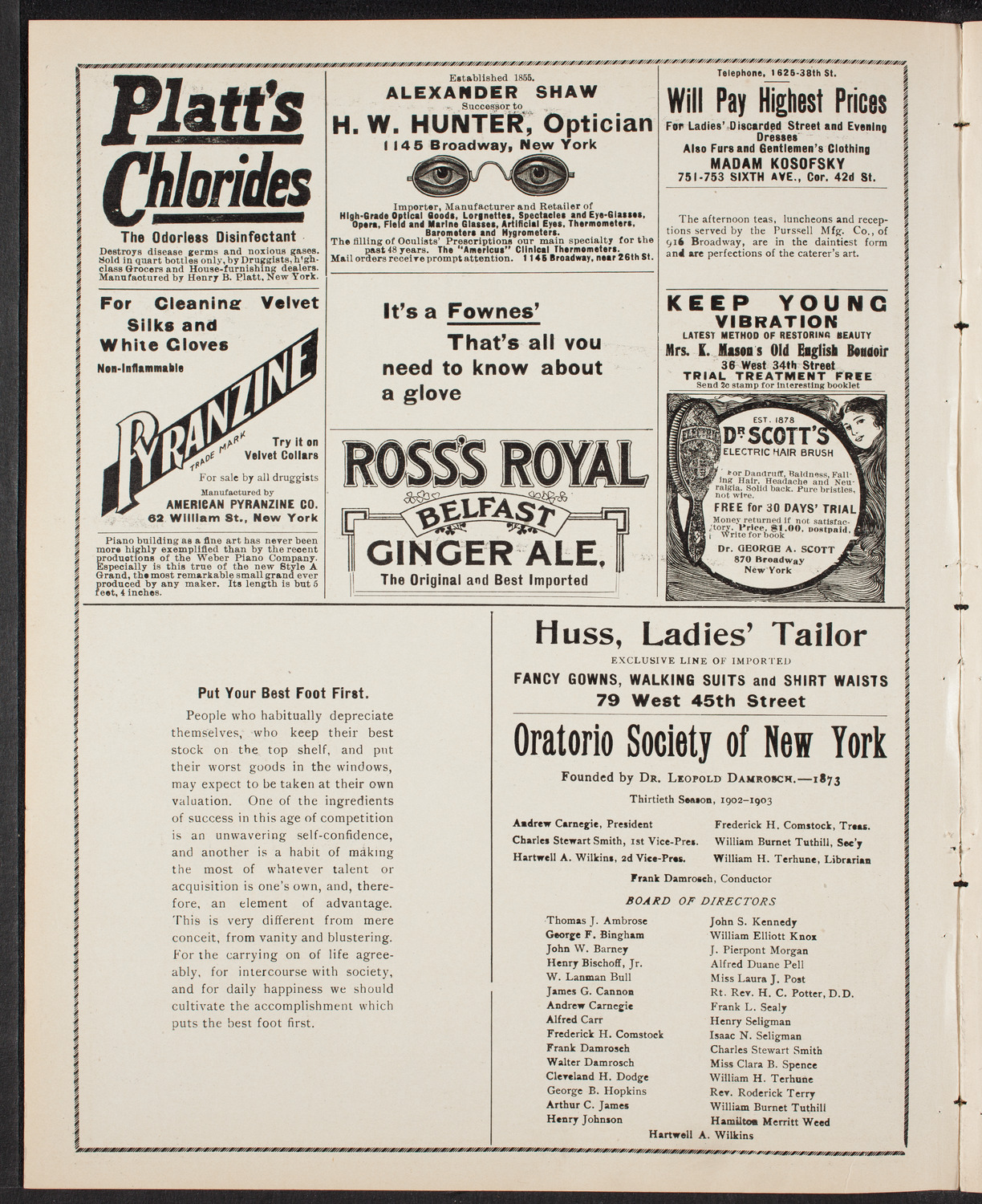 New York Banks Glee Club, April 14, 1903, program page 2