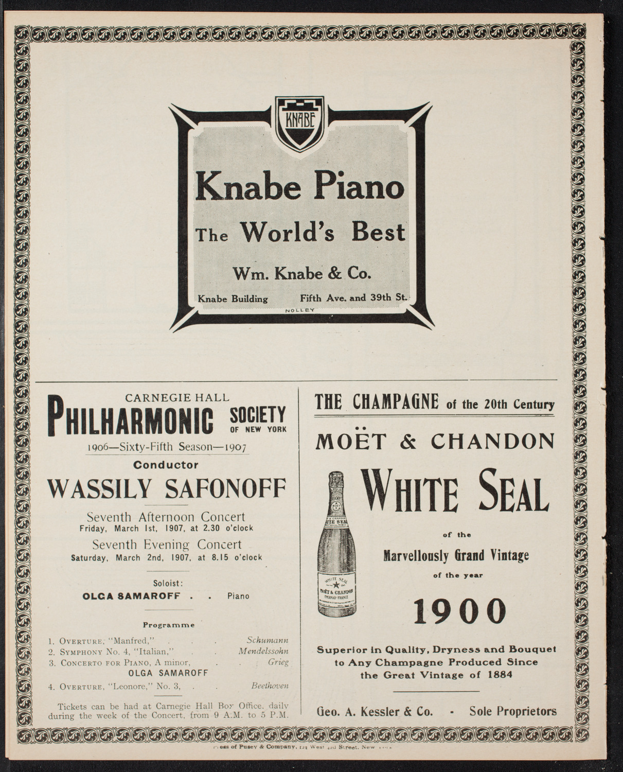 Elmendorf Lecture: England, February 17, 1907, program page 12