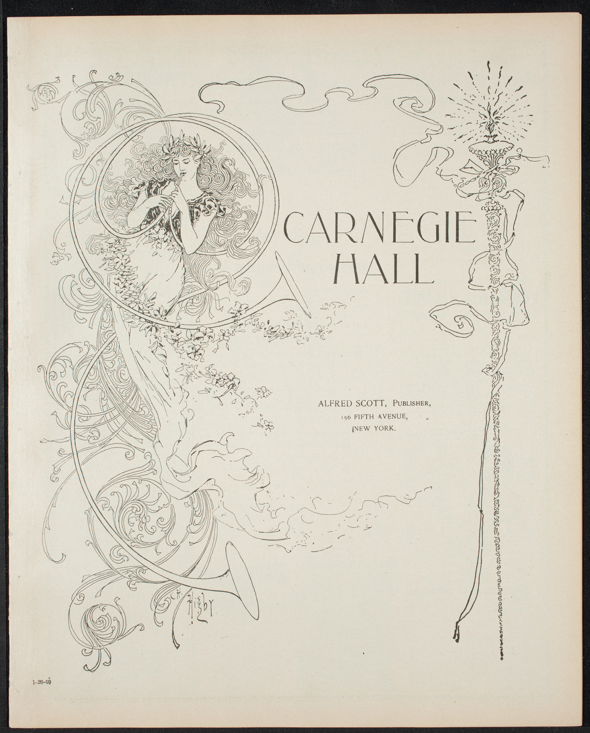 Tribute: Winfield Scott Schley, January 20, 1899, program page 1