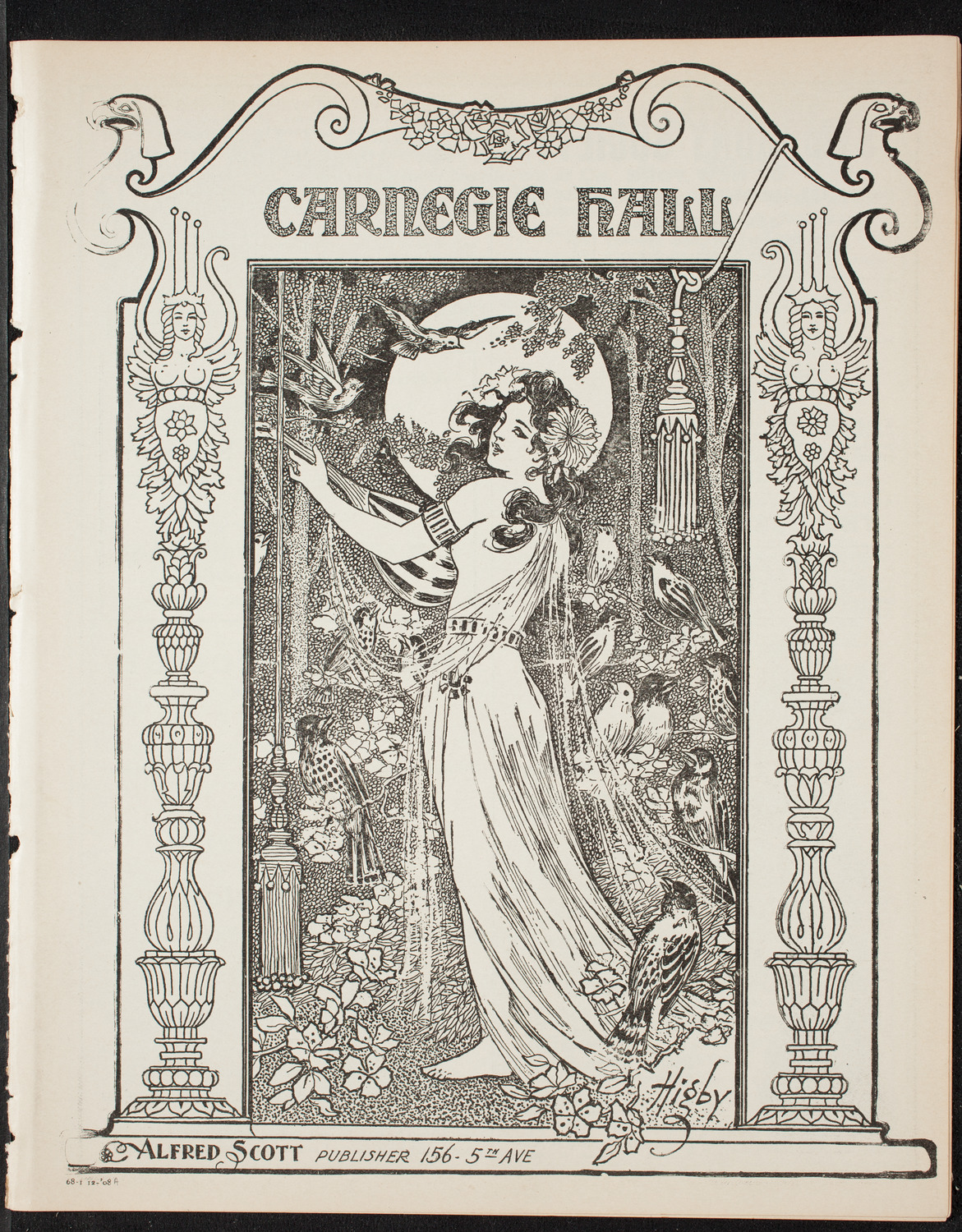 Teresa Carreño, Piano, January 12, 1908, program page 1