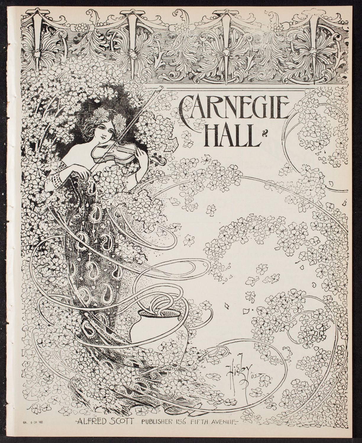Benefit: St. Andrew's One-Cent Coffee and Meal Stands, April 18, 1903, program page 1