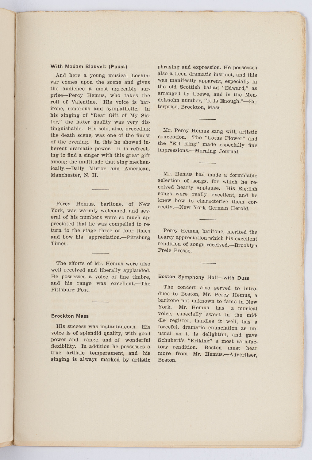 Men's Mass Meeting/ New York Festival Chorus and Orchestra, 1906