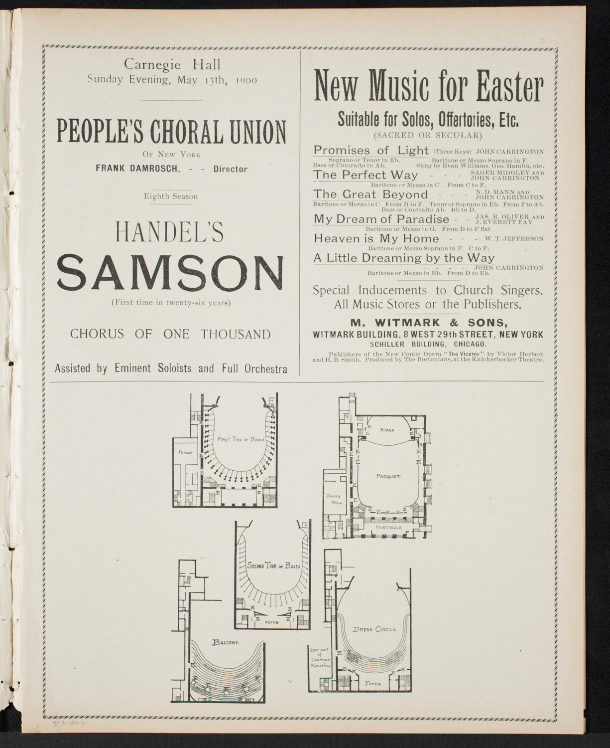 Graduation: College of Pharmacy of the City of New York, May 2, 1900, program page 3