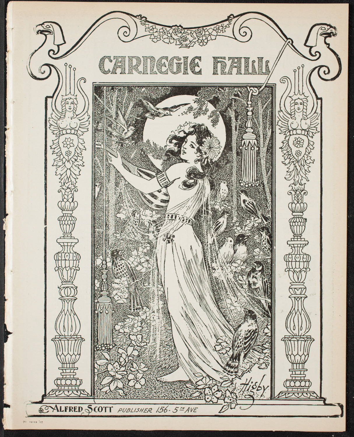 Boston Symphony Orchestra, January 12, 1907, program page 1