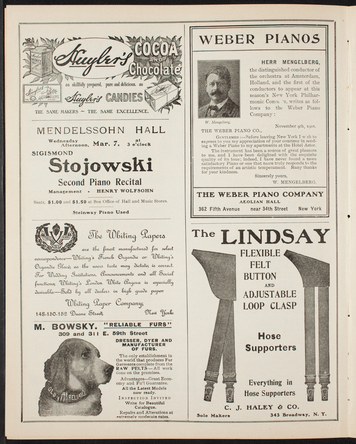 New York Symphony Orchestra, March 4, 1906, program page 6