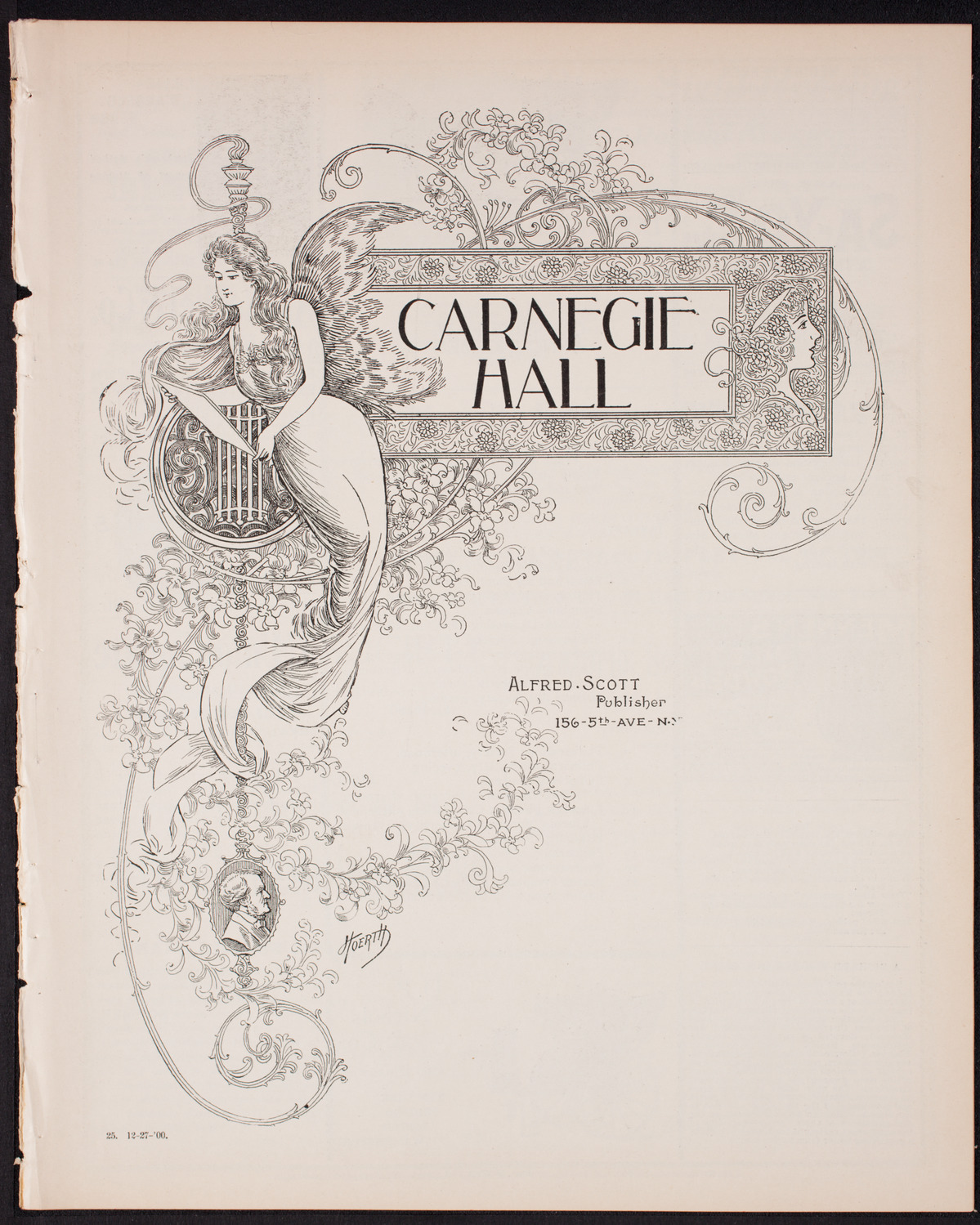 Oratorio Society of New York, December 27, 1900, program page 1
