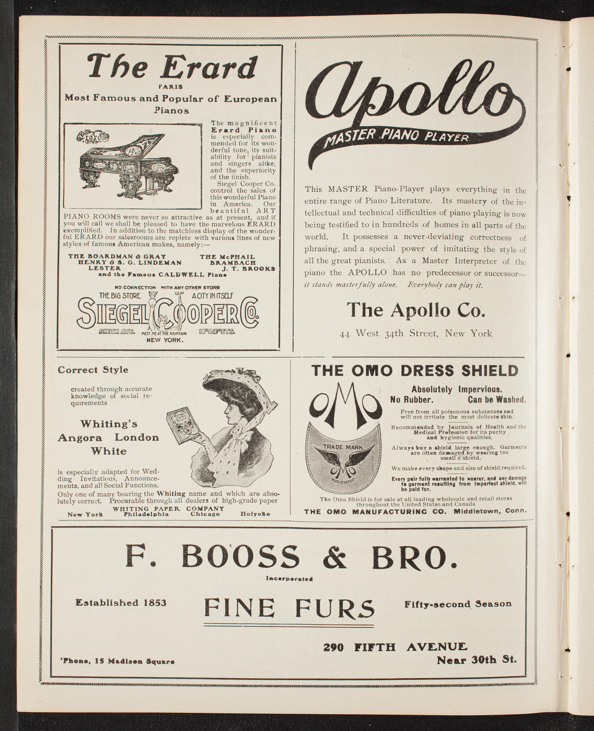 Christiana University Norwegian Student Chorus, June 18, 1905, program page 6