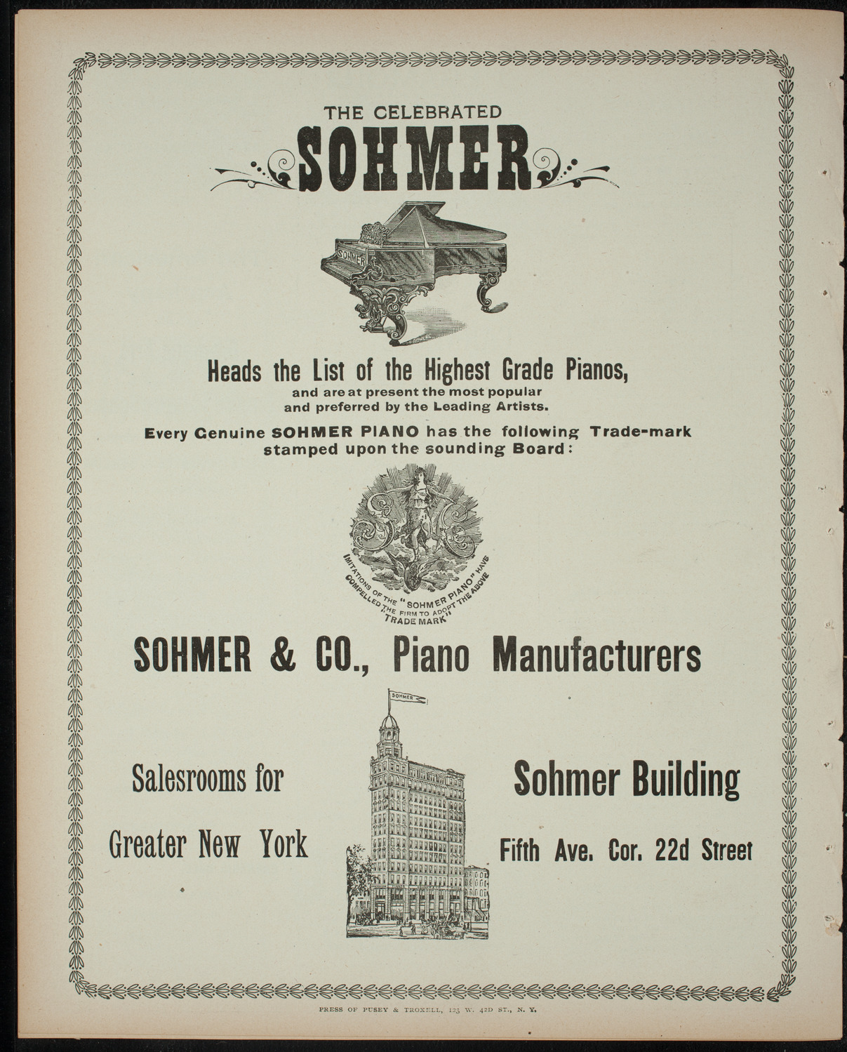 Comparative Literature Society Saturday Morning Conference, February 25, 1899, program page 8