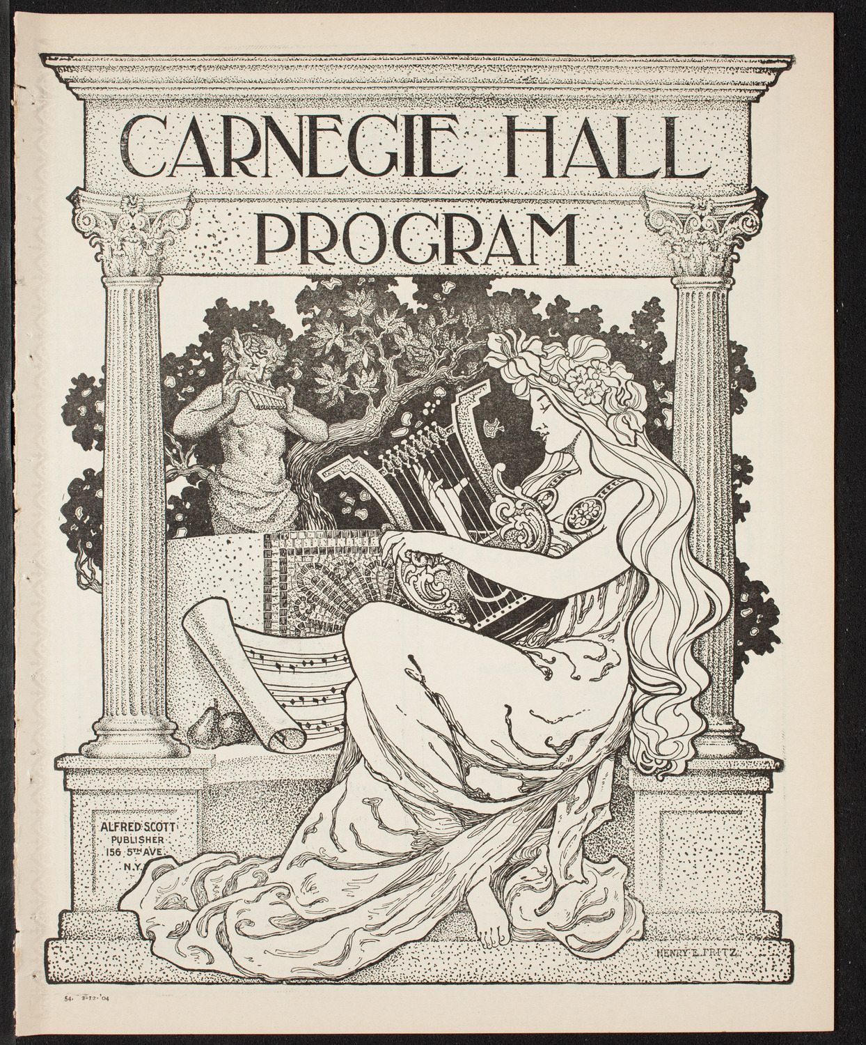 New York Philharmonic, February 12, 1904, program page 1