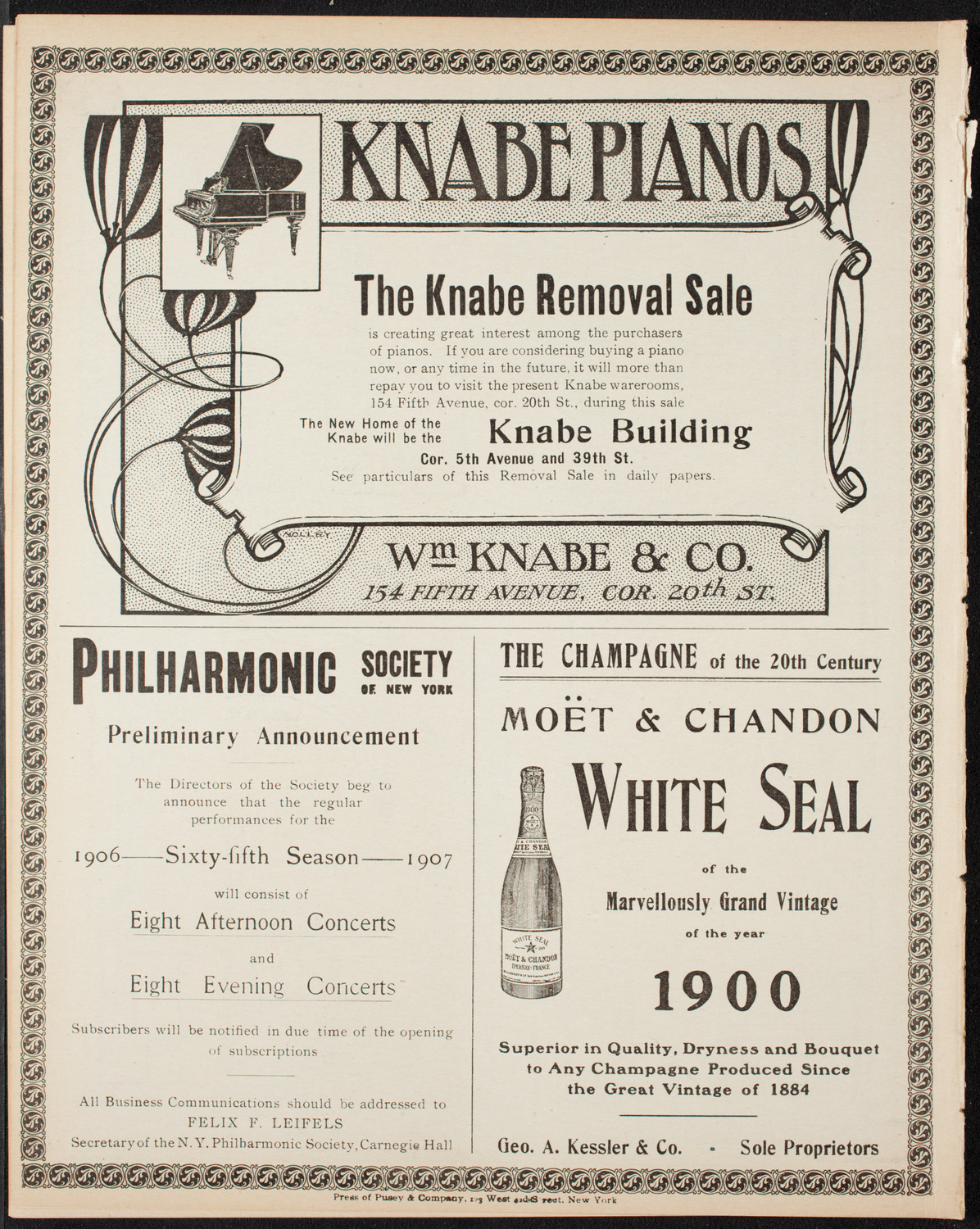 German Music Festival, April 29, 1906, program page 12