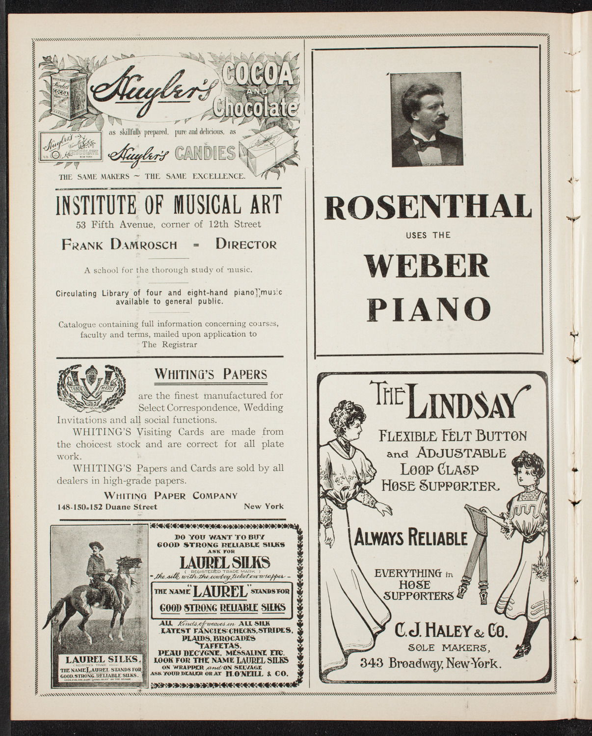 New York Symphony Orchestra, November 18, 1906, program page 6