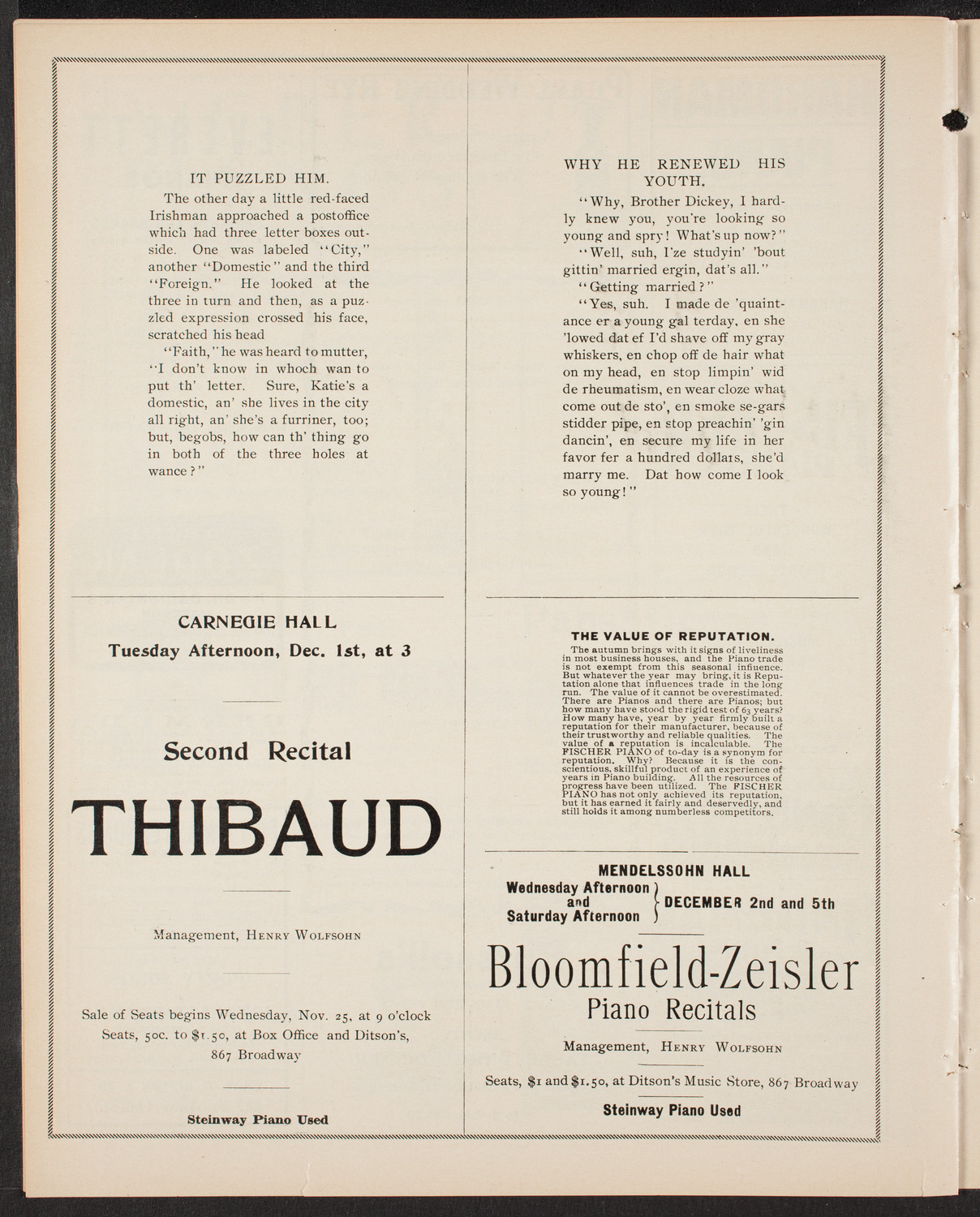 Symphony Concert for Young People, November 28, 1903, program page 8