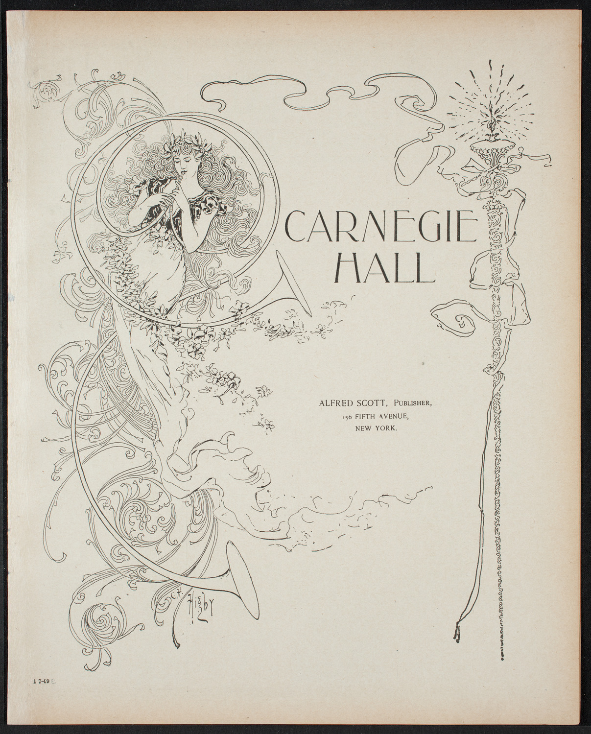 Paur Symphony Orchestra, January 7, 1899, program page 1