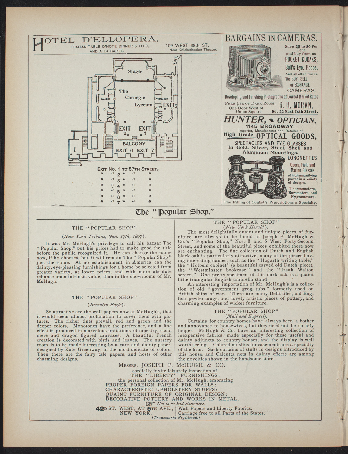 Fordham College Glee, Banjo and Mandolin Clubs, February 12, 1897, program page 6