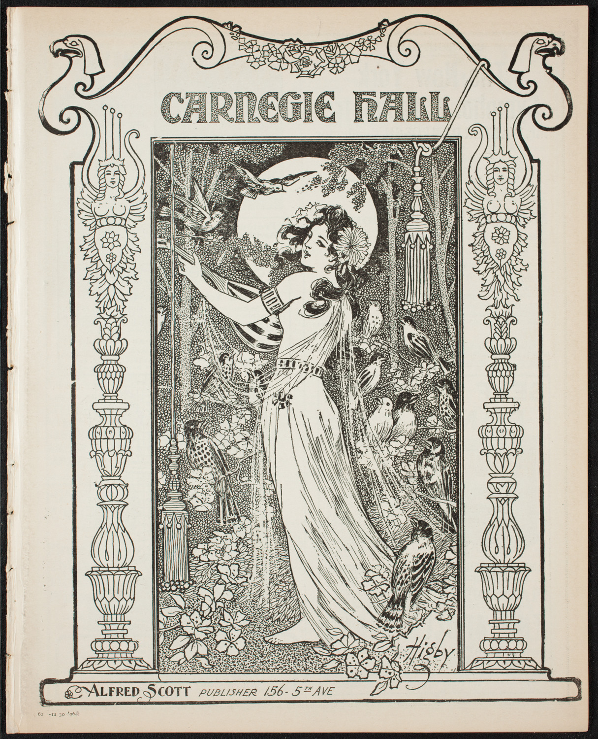 New York Symphony Orchestra, December 30, 1906, program page 1