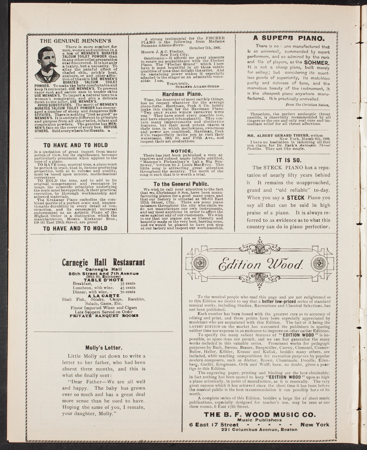 Grand Army of the Republic Memorial Day Exercises, May 30, 1903, program page 10