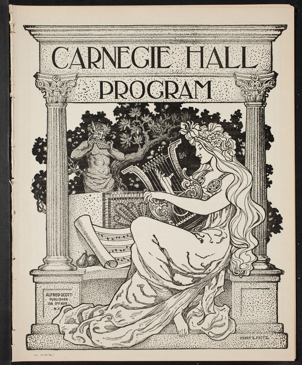 New York Philharmonic, November 12, 1904, program page 1