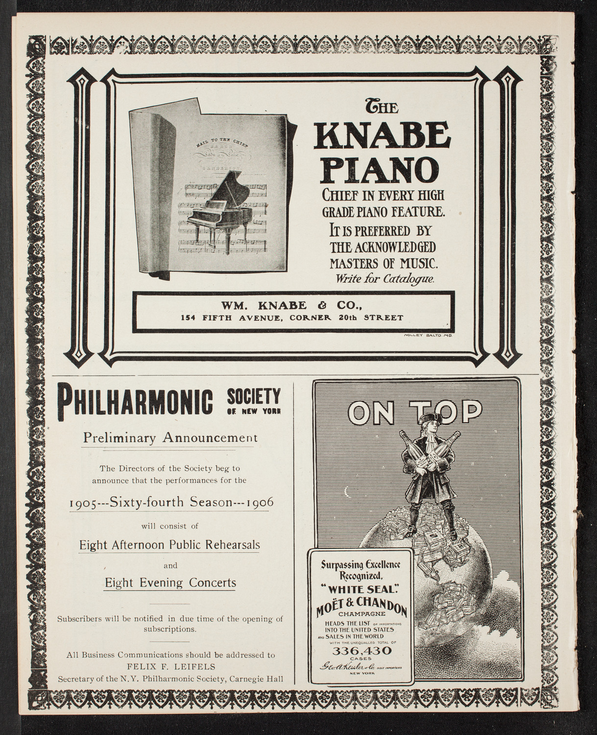 People's Symphony Concert, April 14, 1905, program page 12