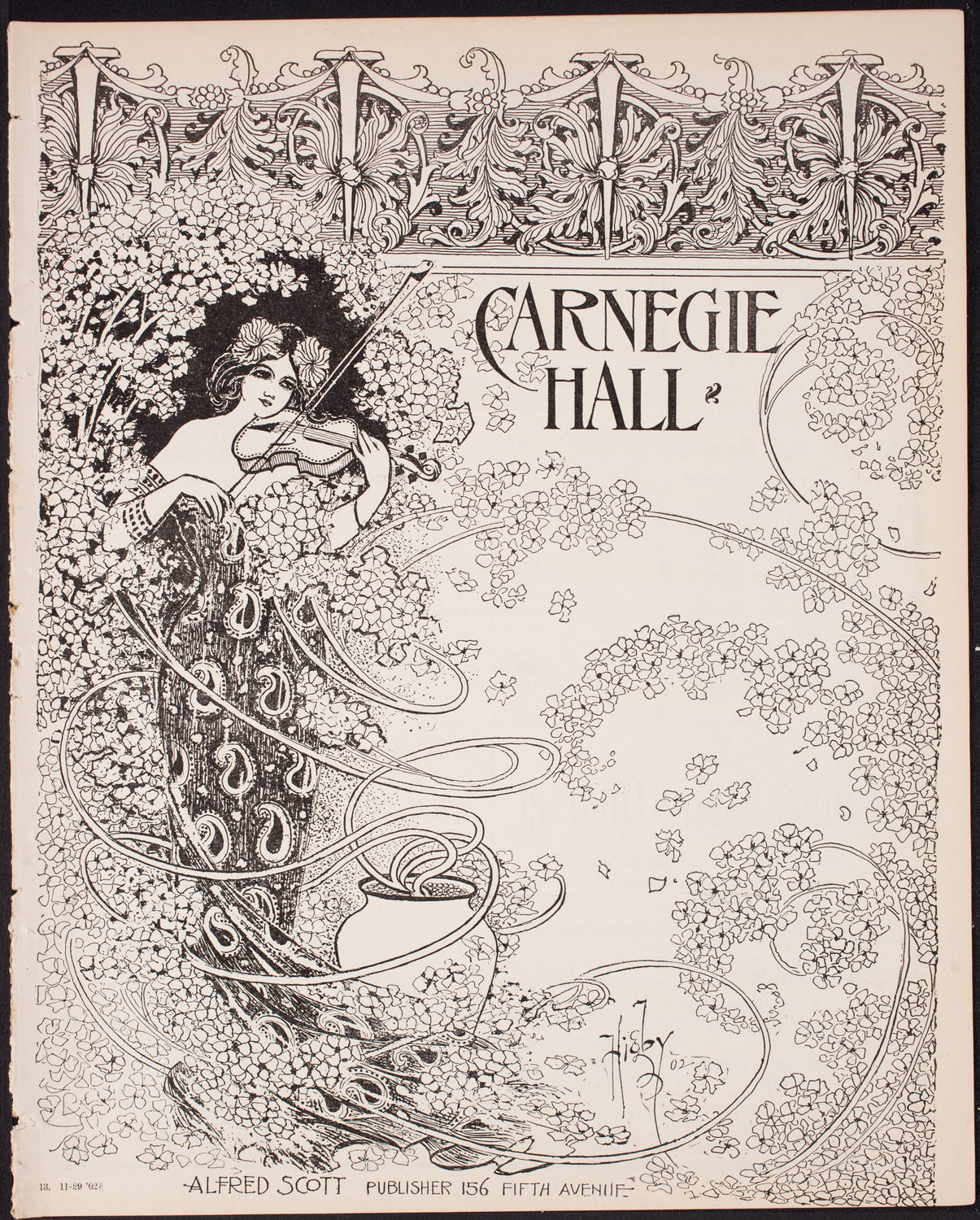 Symphony Concert for Young People, November 29, 1902, program page 1