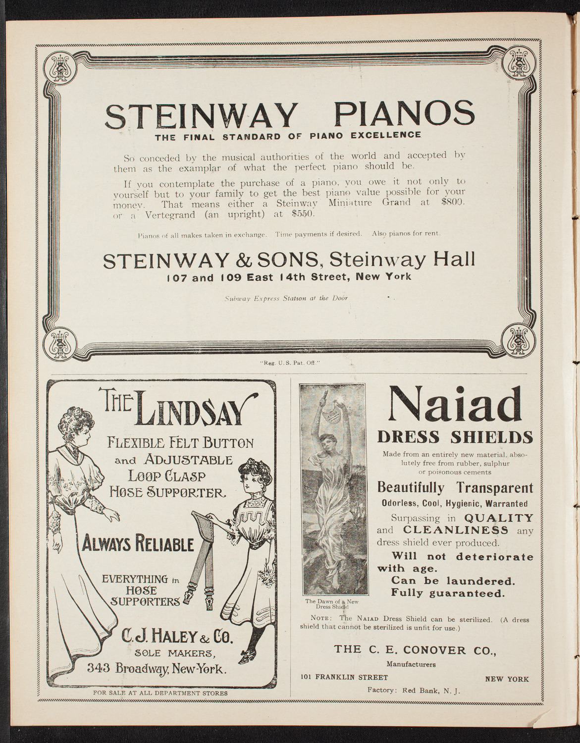 New York Philharmonic, December 14, 1907, program page 4
