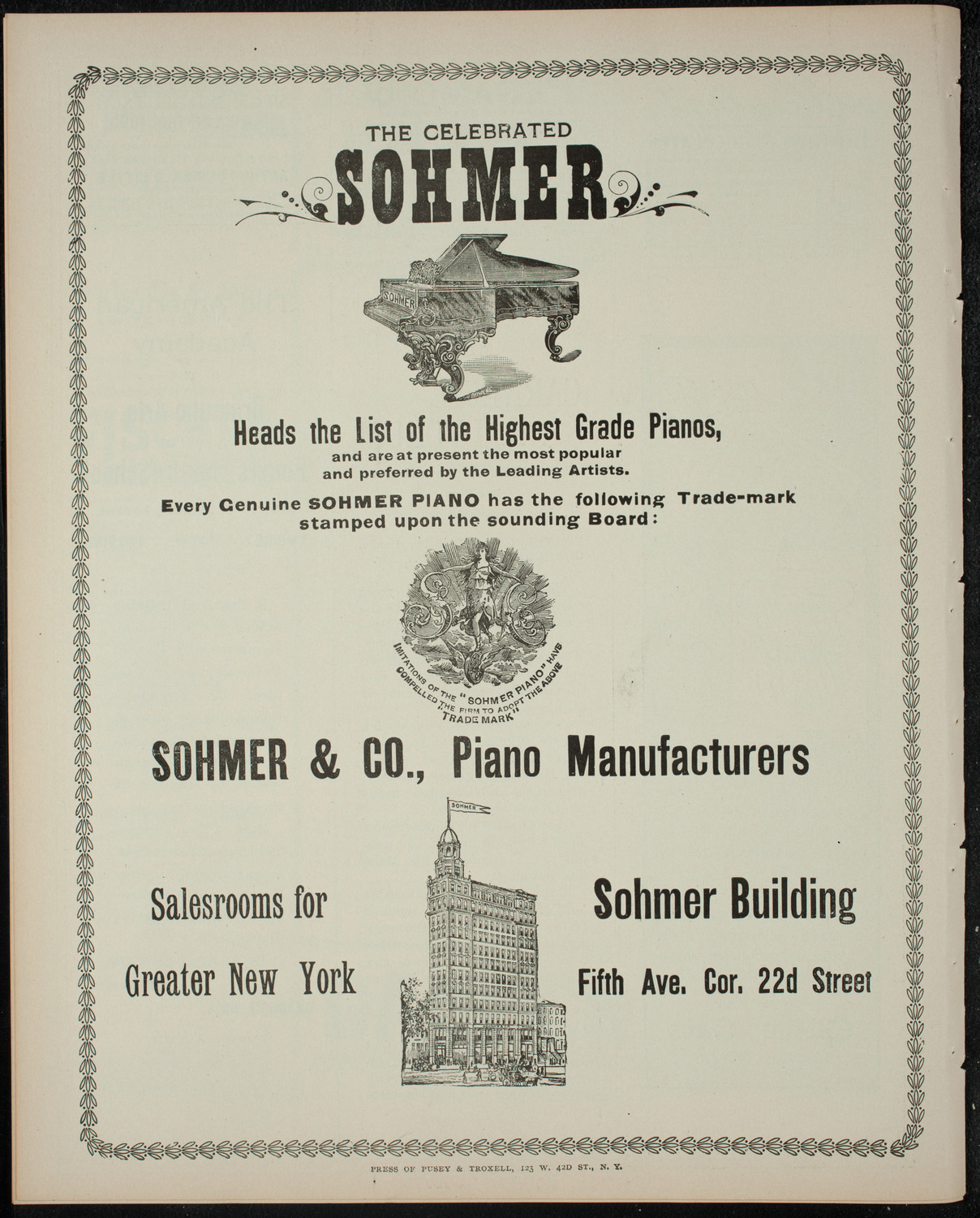 Comparative Literature Society Saturday Morning Conference, January 28, 1899, program page 8