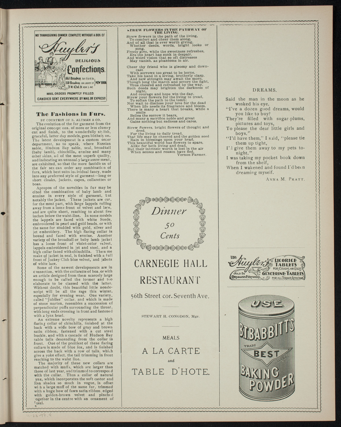 Meeting: Industrial Colony Association, November 23, 1897, program page 7