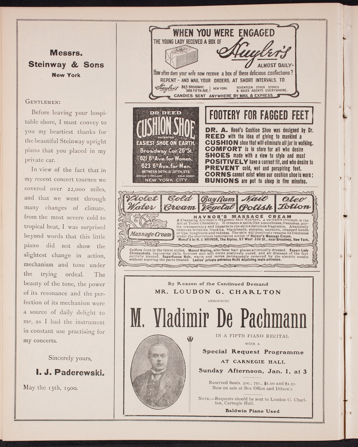 Musical Art Society of New York, December 15, 1904, program page 4