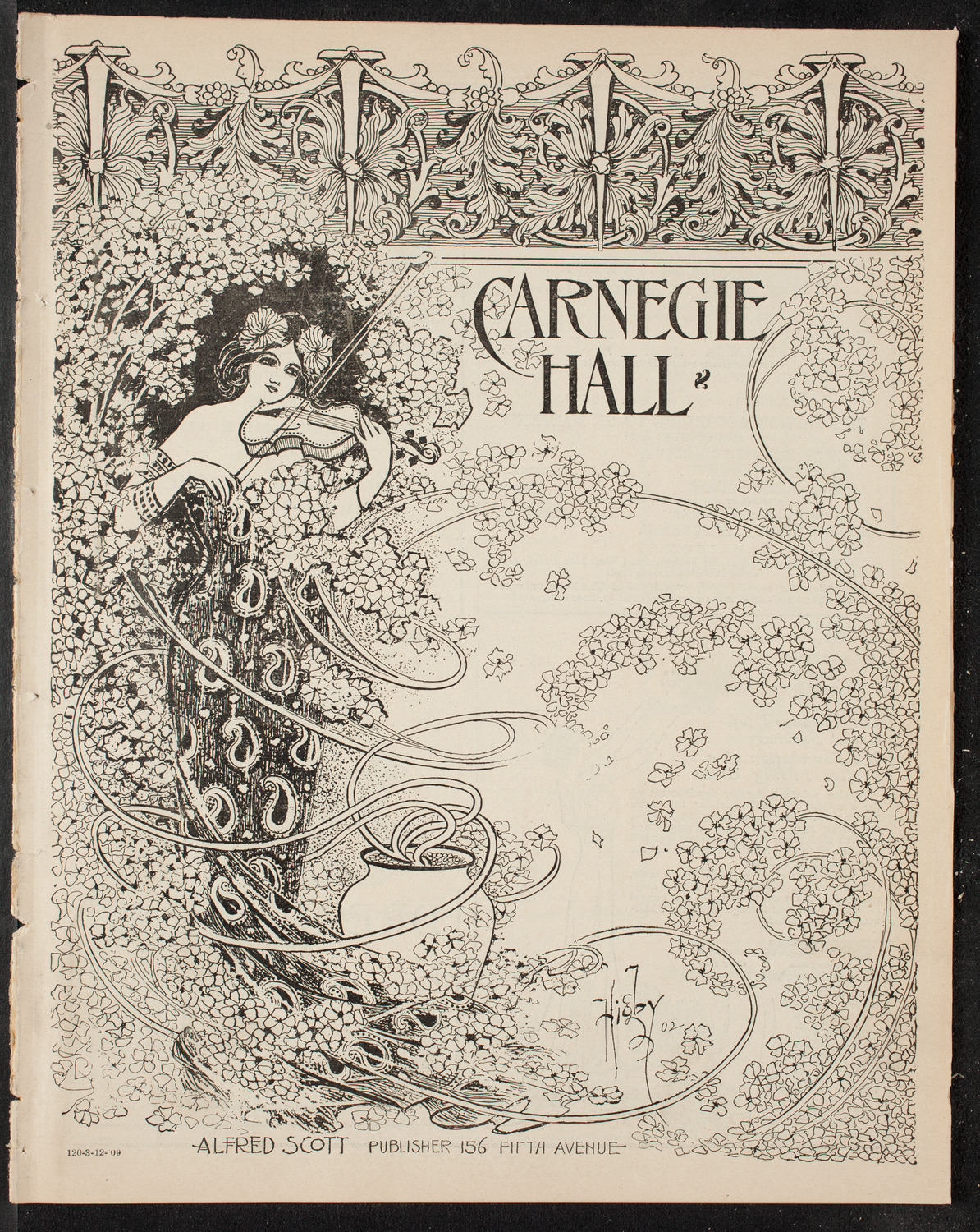 The Civic Forum, March 12, 1909, program page 1