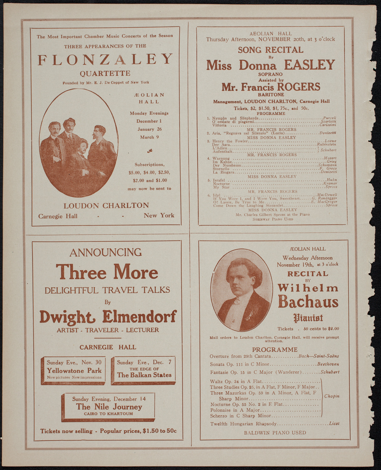 Elmendorf Lecture: Eastern India, November 16, 1913, program page 10