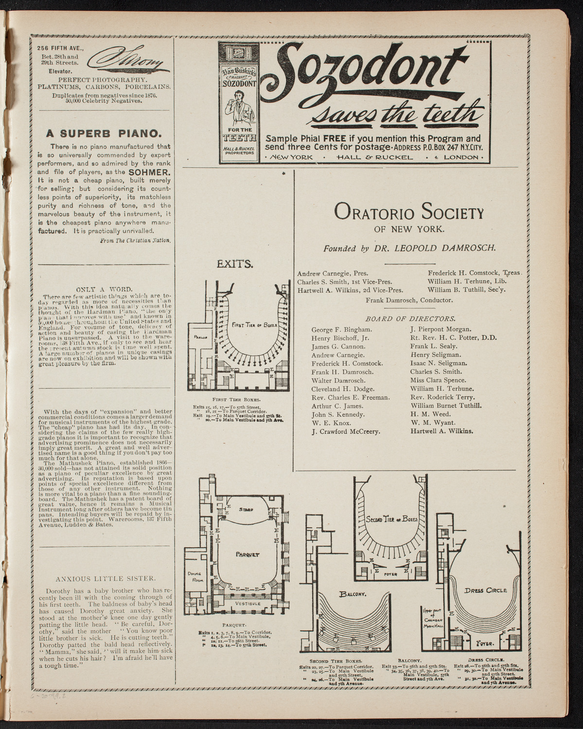 Graduation: Manhattan College, June 20, 1899, program page 3