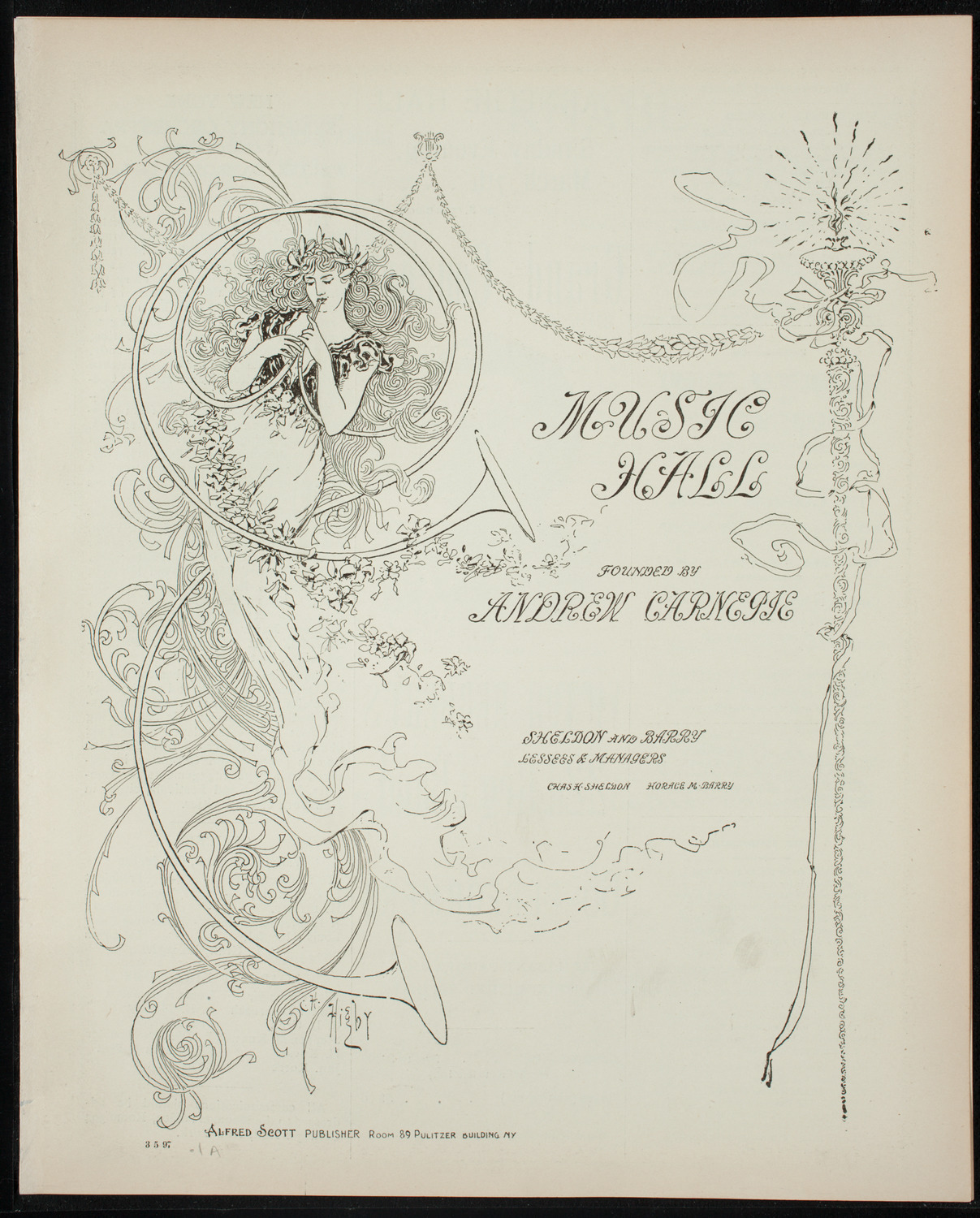 Lecture by F. G. Newlands, March 5, 1897, program page 1
