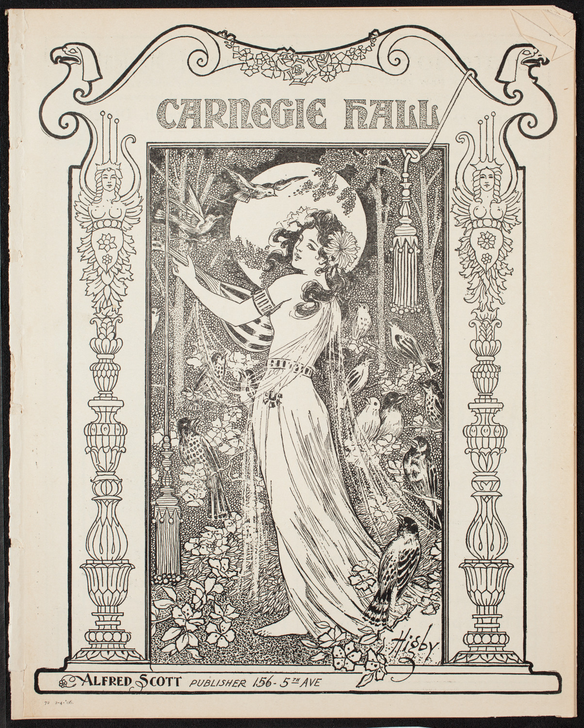 New York Symphony Orchestra, February 4, 1906, program page 1