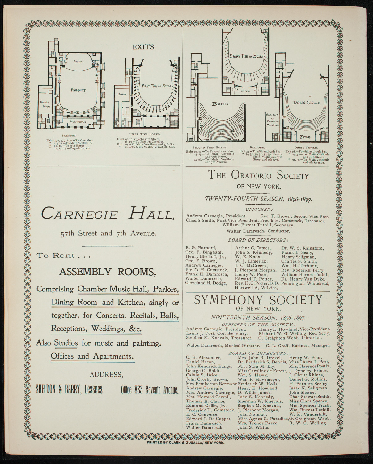 New York Athletic Club Amateur Minstrel Performance, December 30, 1896, program page 8