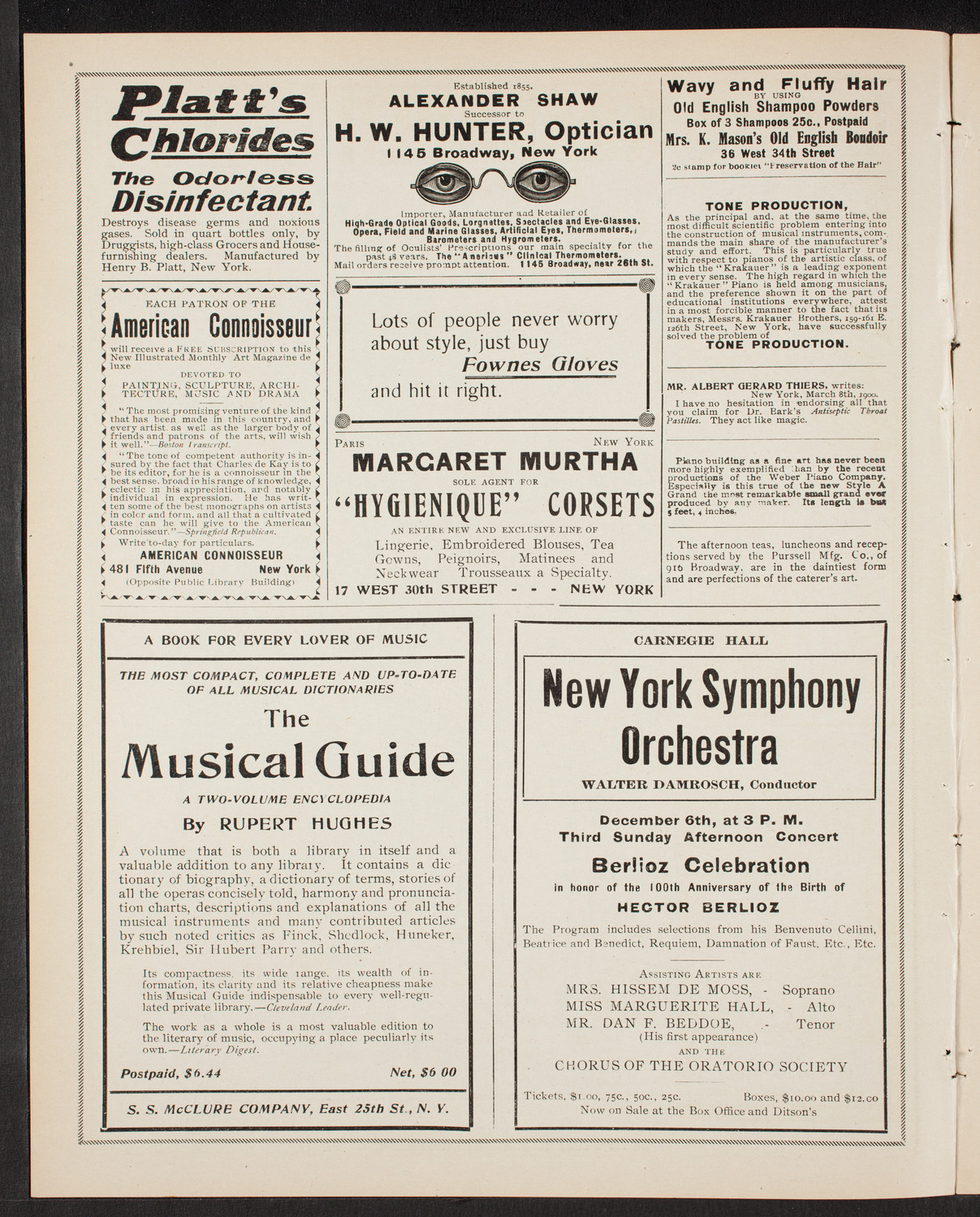New York Philharmonic, December 5, 1903, program page 2
