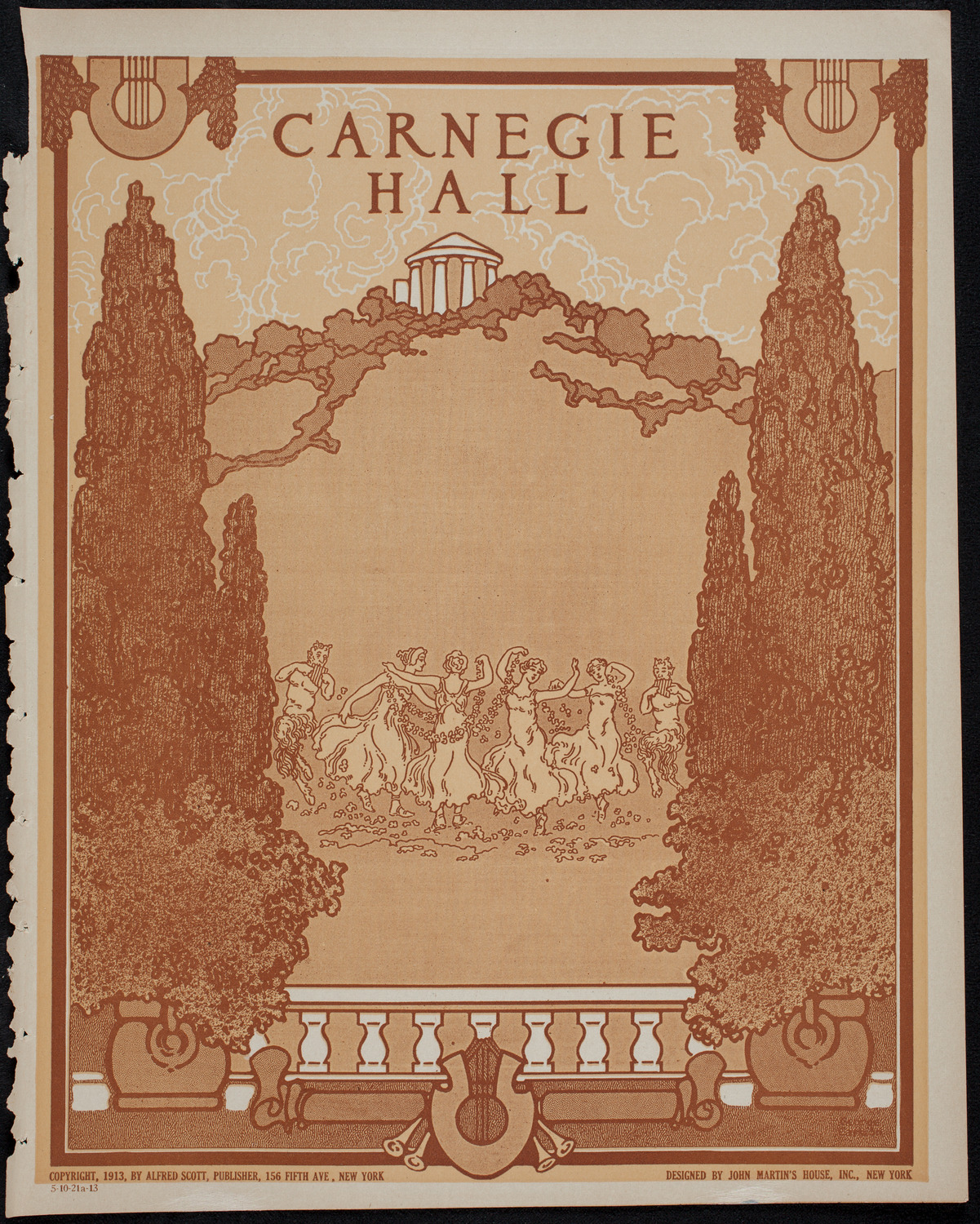 Nellie Melba, Soprano, with the New York Symphony Orchestra, October 21, 1913, program page 1
