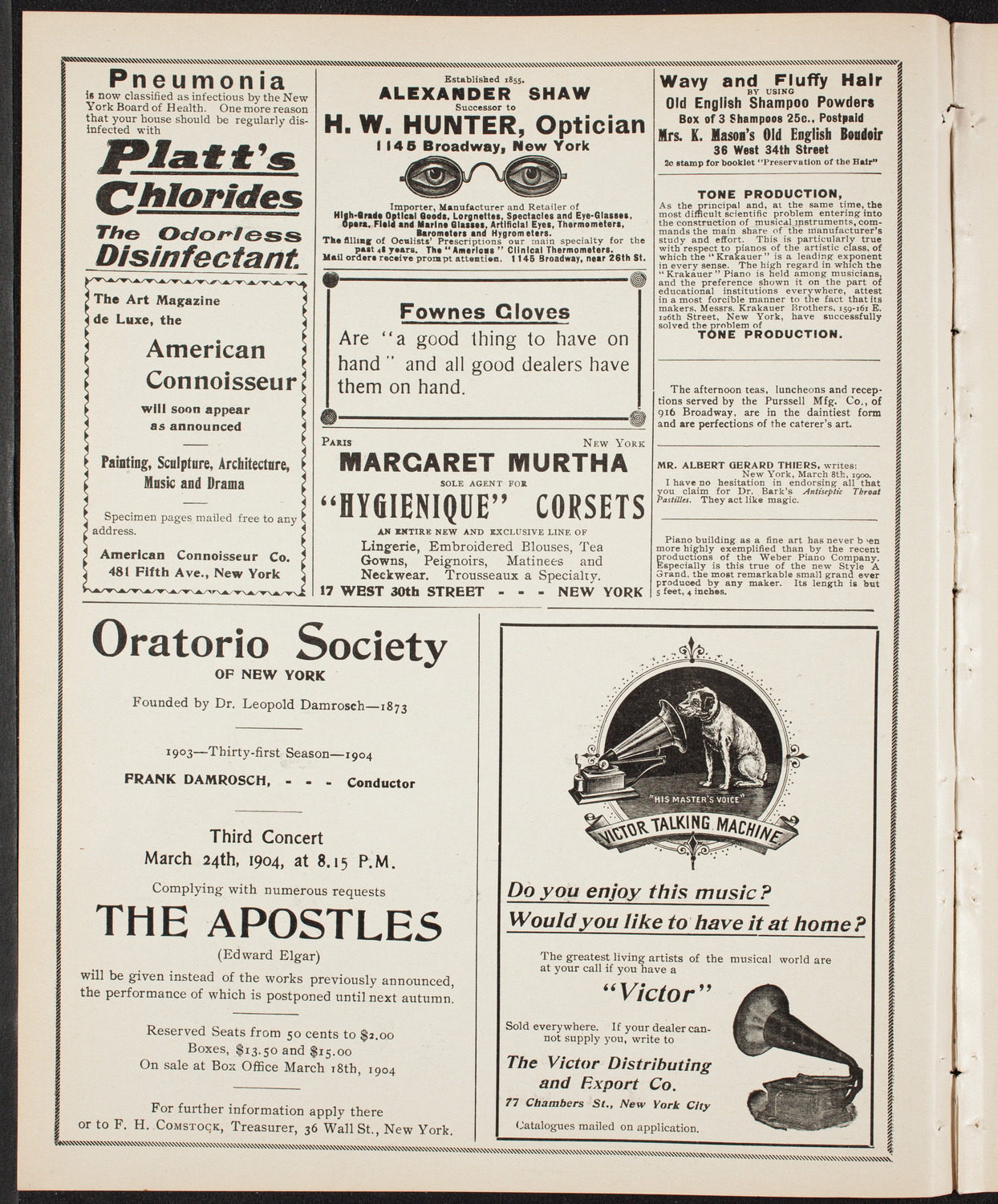 New York Banks' Glee Club, February 11, 1904, program page 2