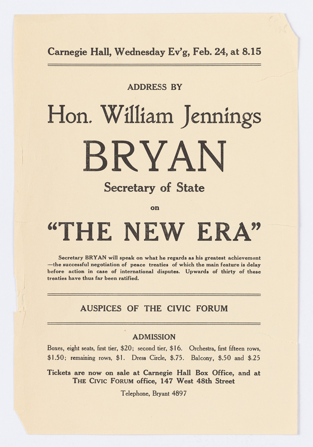 The Civic Forum, February 24, 1915