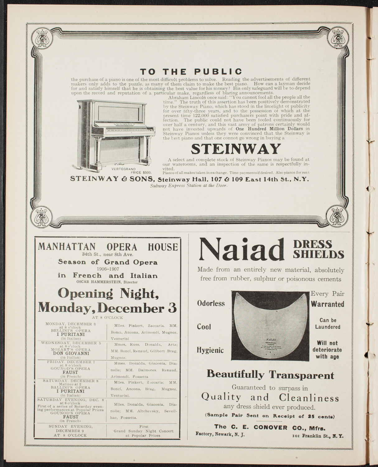 Symphony Concert for Young People, December 1, 1906, program page 4